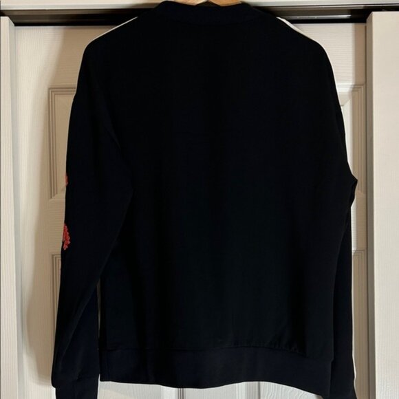 Ted Baker Women's Black Krina Highland Embroidered Sleeve Pullover Size 3 (8 US) - Picture 4 of 10